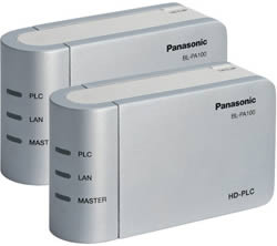 Panasonic BL-PA100KTA HD-PLC Ethernet Adaptor Starter Pack