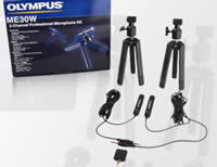 Olympus ME30W Microphone Kit Digital Recorder