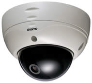 Sanyo VDC-DP7584N Pan-Focus Day/Night Vandal-Resistant Dome Camera