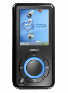 SanDisk Sansa e250R Rhapsody 2GB MP3 Player