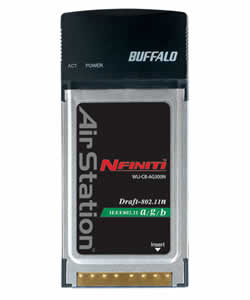 Buffalo WLI-CB-AG300N Wireless-N Nfiniti Dual Band Notebook Adapter