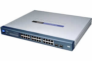 Linksys SR2024 24-Port 10/100/1000 Gigabit Switch