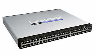 Linksys SLM248G4PS 48-port 10/100 Stackable Smart Switch