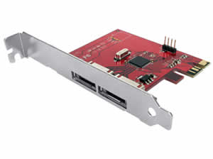 Sans Digital HA-SAN-2ESPCIE PCIe eSATA Dual Port Host Bus Adapter
