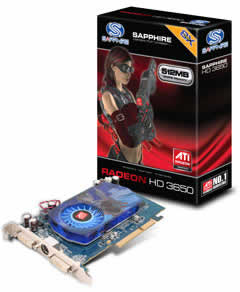Sapphire HD 3650 512MB DDR2 AGP Graphics Card