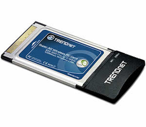 Trendnet TEW-501PC 108Mbps 802.11a/g Wireless CardBus PC Card