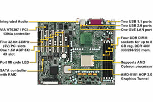 Tyan Tiger K8WS S2875S Motherboard