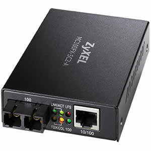 ZyXEL MC100FX-SC2-A Media Converter