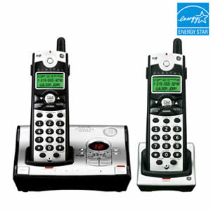 GE 28031EE2 Cordless 5.8GHz Digital Dual Handset Phone System