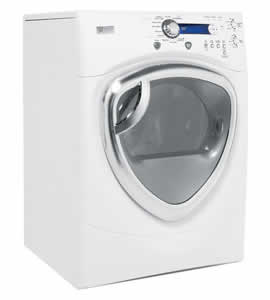 GE DPVH890EJWW Profile Colossal Capacity Electric Dryer