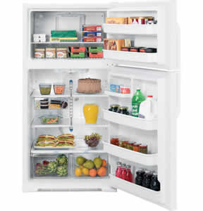 GE GTH21KBXWW Top-Freezer Refrigerator