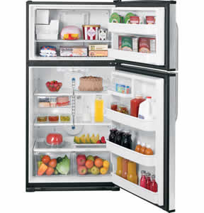 GE GTS21SCXSS Stainless Top-Freezer Refrigerator