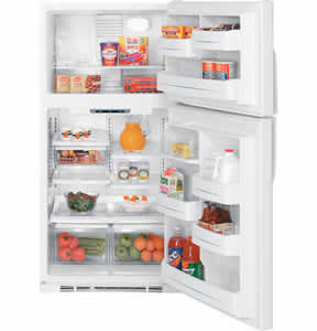 GE GTS22KBPWW Top-Freezer Refrigerator