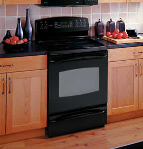 GE JB988BKBB Profile Free-Standing Electric Convection Range