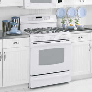 GE P2B918DEMWW Profile Free-Standing Dual-Fuel Double Oven Range