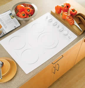 GE PP932TMWW Profile Built-In CleanDesign Electric Cooktop