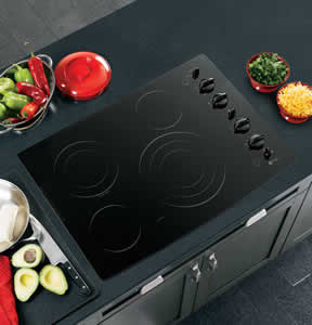 GE PP942BMBB Profile Built-In CleanDesign Electric Cooktop