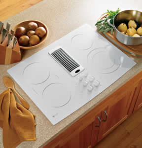 GE PP989TNWW Profile Downdraft Electric Cooktop
