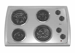 Whirlpool RCS3004RS Electric Coil Cooktop