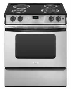 Whirlpool RY160LXTS Self-Cleaning Slide-In Electric Coil Range